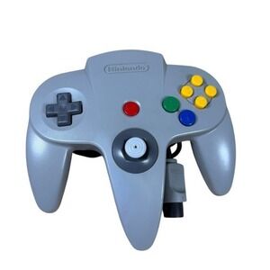 Original Nintendo 64 Controller Gray N64 Console NUS-005 OEM‎ Authentic Tested
